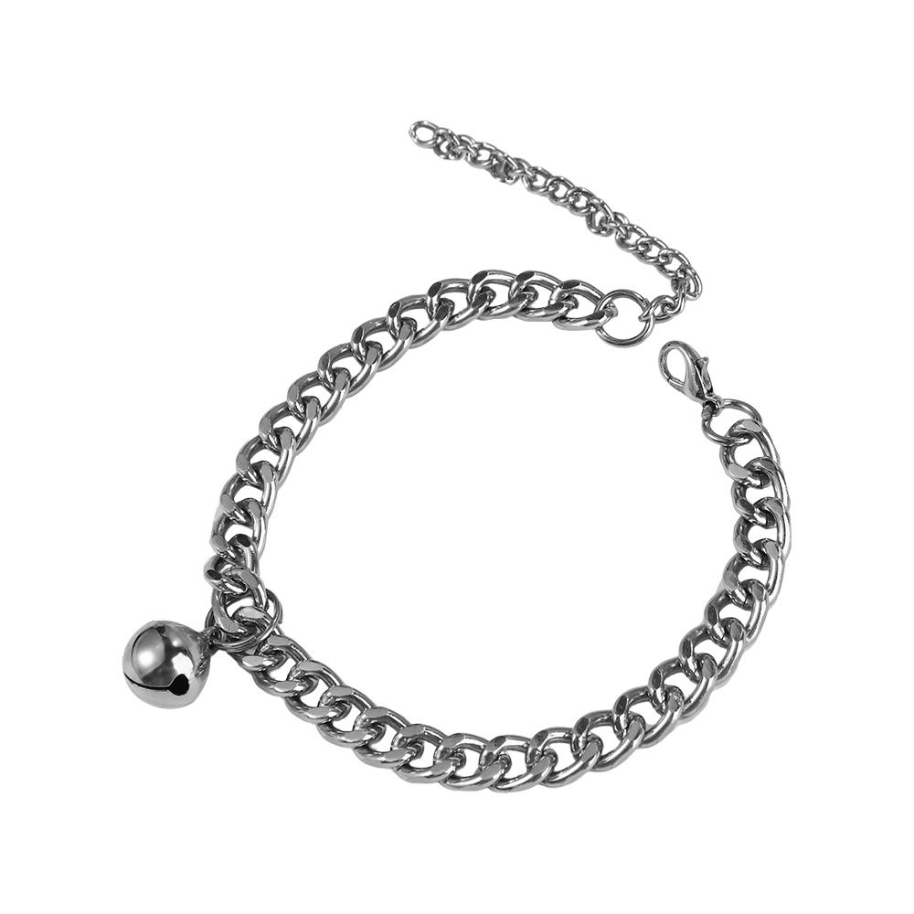 Puppy Cat Accessory for French Bulldog with Bell Dog Gold Chain Dog Necklace Cat Collar Pet Chain