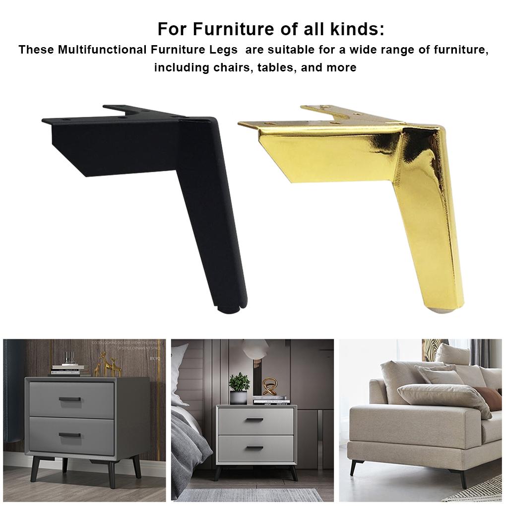 4pieces Easy-to-install Metal Furniture Legs For Easy Replacement Furniture Accessories Chair