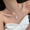 Original  100% Natural Baroque Freshwater Pearl 14K Gold Filled Female Asymmetry Necklace For Women Gifts No Fade