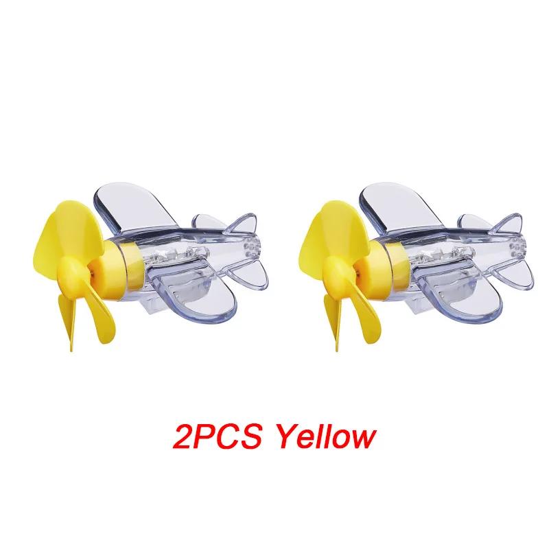 Motorcycle & Car Electric LED Colorful Lights Rotatable Airplane Wind-Powered Airplane Decor Car Motorcycle Bikes Bicycle Decor