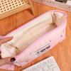 Large Capacity Stationery Bag Embroidered Pen Pencil Case Ins Fashion Kawaii Pencil Bag  Kids