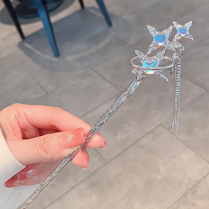 

Китайская заколка-кисть «Четыре сезона»: Ханьфу в древнем стиле с пресным жемчугом и классическим ципао из Цзяннаня, аксессуар для волос