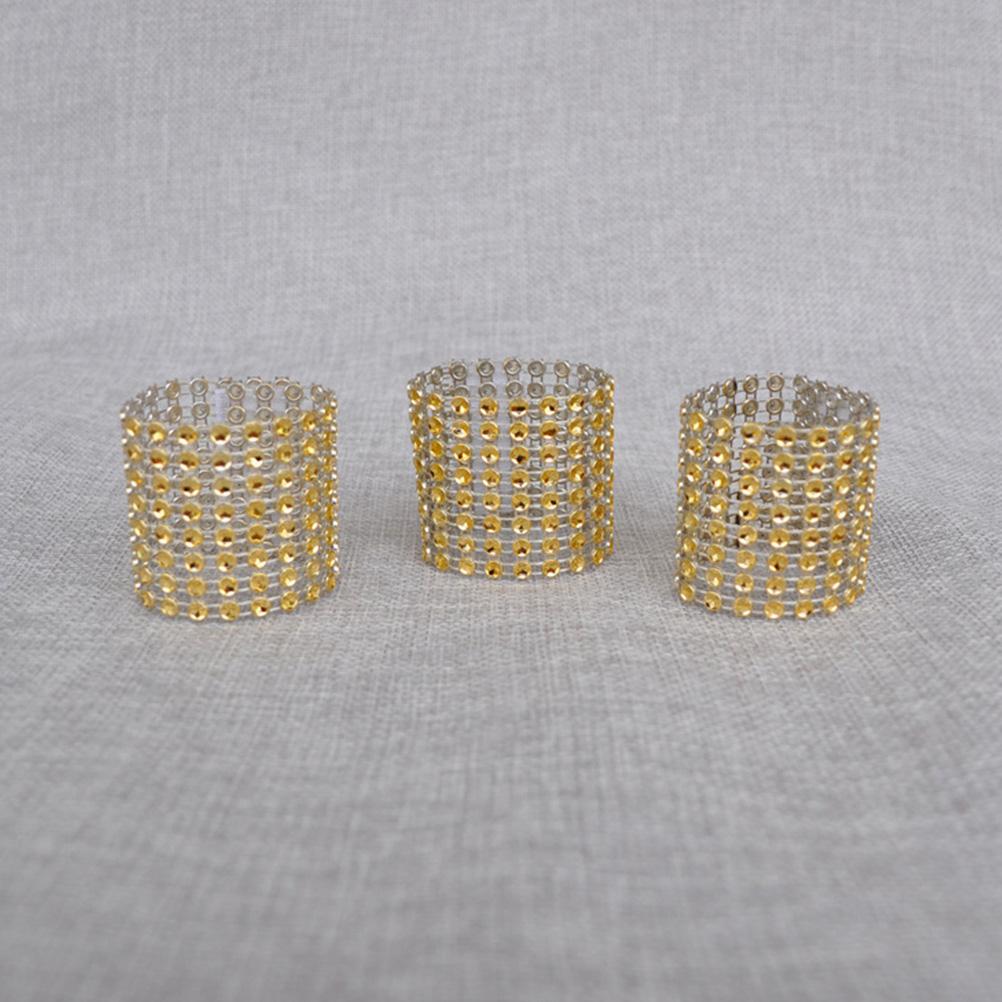 Napkin Ring Wedding Holders Buckles Crystal Weddings Serviette Napkins