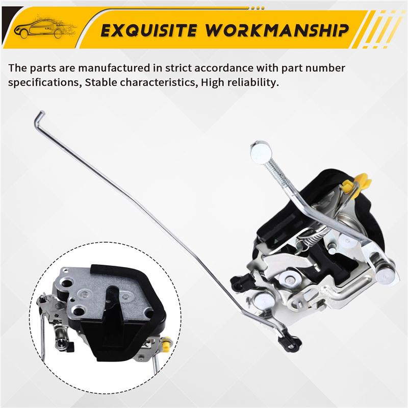 For Toyota Land Cruiser Front Door Lock Actuator Latch Mechanism Assy 1Pair BJ70 FJ70 LJ70 69320-90K00 69310-90K00 Black  Silver