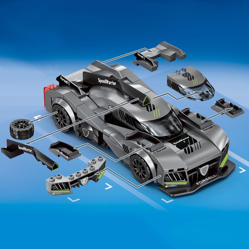 Non-Toxic Sembo Block Sports Car Supercar Assembly Building Blocks Moc Racing Vehicle Model Construction Set Kids Toys Children Christmas Gift