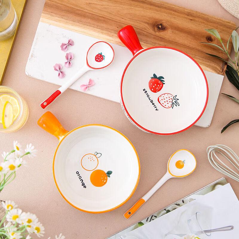 ZISIZ Ceramic Handle Bowl