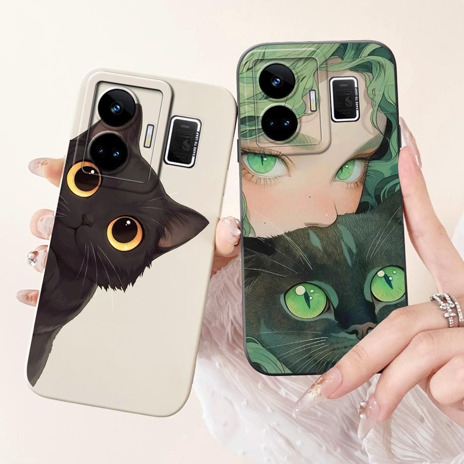 For Realme GT3 Case RMX3709 Cute Funny Cartoon Cover Soft Silicone Case For Realme GT Neo 5 Neo5 240W RealmeGT3 Back Cover Coque