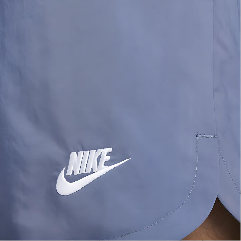 Nike High-Waist Drawstring Shorts With Solid Color Logo Men Bottoms Navy-Blue DM6829-491