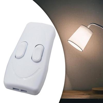 Wygodna lampa LED Podwójny przełącznik sterujący Przycisk Naciśnij Światło włącz-wyłącz Sterowanie Włącznik lampy podłogowej