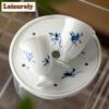 2pc/set Pure Hand-painted Butterfly Orchid Teacup High Legged Tasting Cup Small Fragrant Master Cup Kung Fu Tea Mug Teaset 60ml