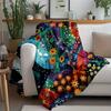 Whales and Sunset Patterns Flannel Printed Blanket Suitable for All Seasons Suitable for Living Room Office Sofa and Travel