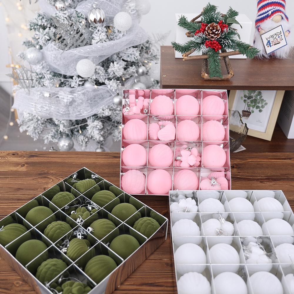Multi-color Irregular Christmas Ball Set - Decorative Hanging Ornaments for Holiday Parties