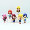 Adorable Pvc Anime Desk Figures Set 11cm Six-piece Car Decor Anime Surroundings