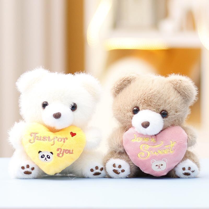 Keychain Love Bear Cute Cartoon Girl Backpack Decoration Hanging Plush Gift Doll
