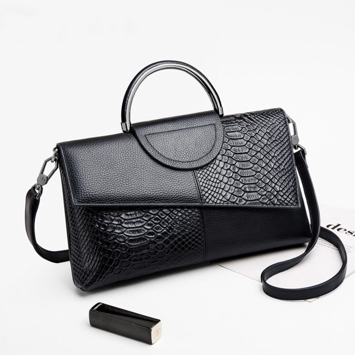 

Роскошный клатч с узором крокодиловой кожи: Стильная, вместительная сумка кроссбоди для женщин