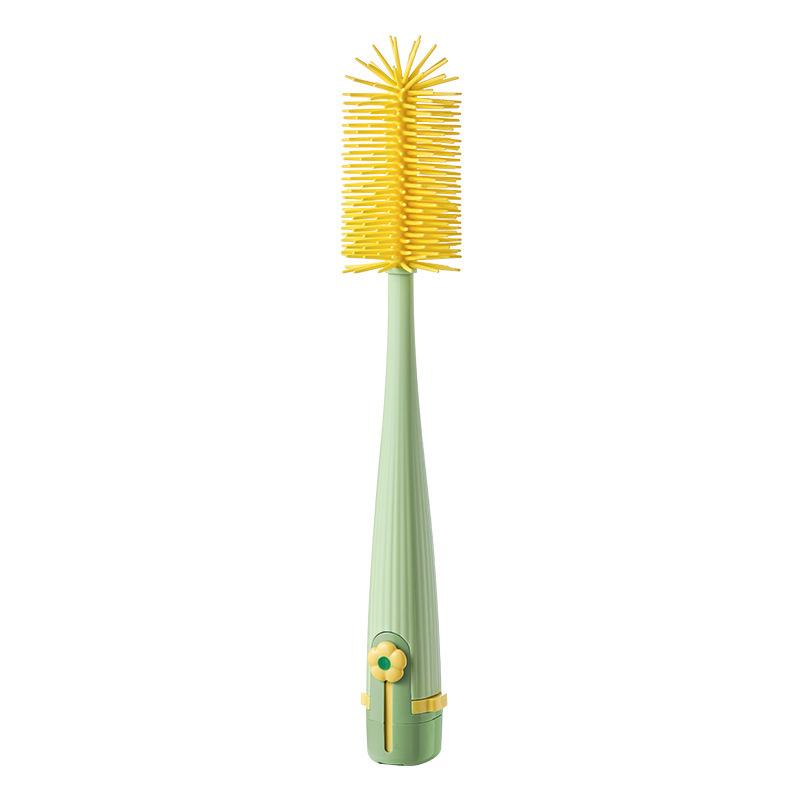 Silicone Cup Brush Five-in-one Long-handled Baby Bottle Straw Water Cup Cleaning Detachable Multi-functional Cleaning Brush