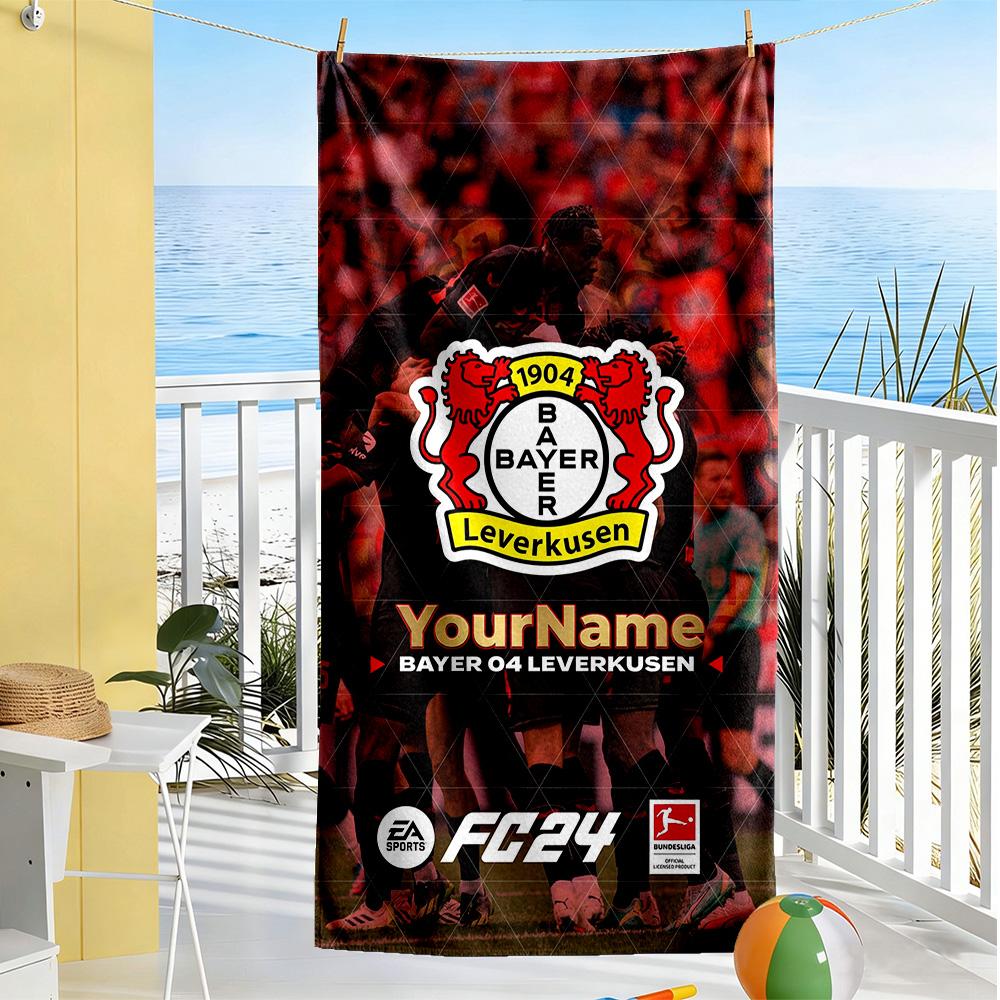 RB Leipzig Personalisierbares Namens-Strandtuch Superweich Saugfähig Ideal Für Reisen Outdoor Schwimmbad Yoga Surfen Camping Wandern Fitnessstudio Geschenk Urlaub