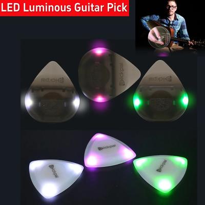 LED Lichtgevende Gitaarplectrum ABS Elektrische Gitaarplectrum met Hoge Gevoeligheid LED Licht Antislip voor Bas Elektrische Gitaristen