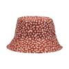 Hat Versatile Style Flower Print Womens Sunshade Hatscaps Fishermans