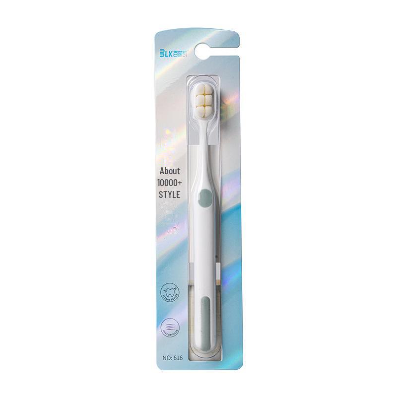 Brosse à dents à poils souples et tête large pour adulte - Paquet individuel