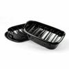 Front Hochglanz Schwarz Niere Motorhaube Gitter Grill Passend für BMW 5er E39 2001-2004