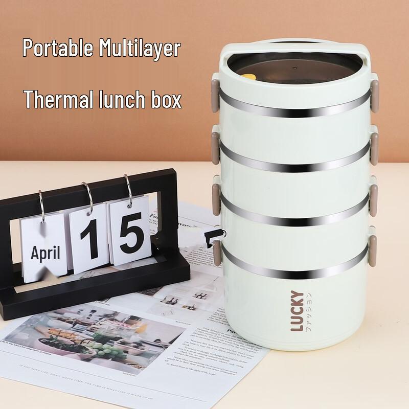 ZISIZ Sealed Bento Lunch Box with Cutlery