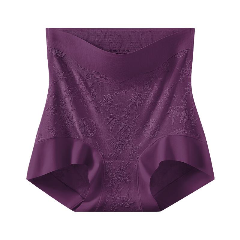 Ropa interior para mujer, nuevo estilo chino, sin marcas, cintura alta, levanta abdomen, cadera, 10A, larga, entrepierna antibacteriana, ángulo plano