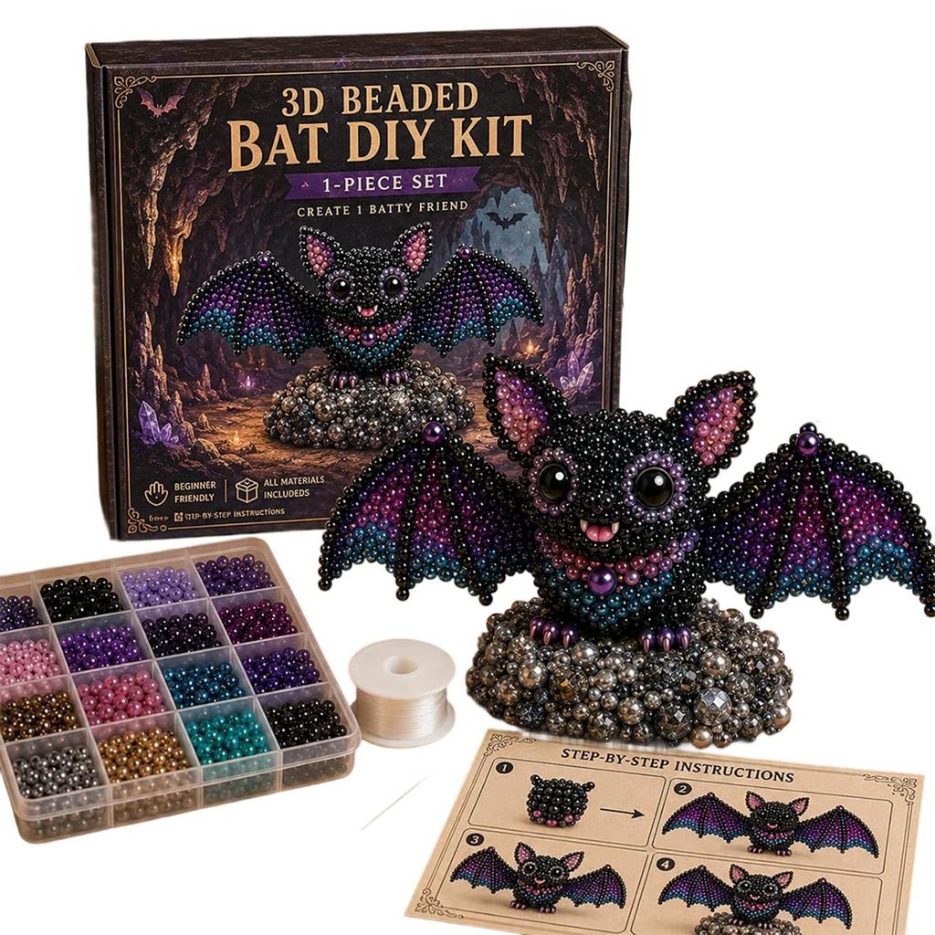 DIY 3D Tiere Perlenstickerei Set Tier Bastelset Süßer Vogel & Tier Perlen Bastelset für Handstickerei Basteldekoration