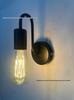 European Style Wrought Iron Wall Lamp - Creative Retro Design for Living Room, Bedroom & Bedside
