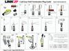 Cat8 RJ45 40G tienený kovový odliatok na zakončenie poľa HDBaseT Easy Jack Ethernetový konektor Internetový adaptér [LINKUP] 12-balenie -