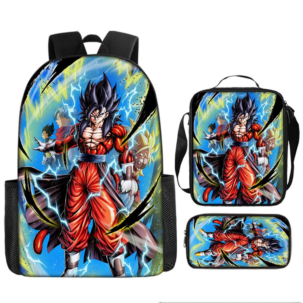 Dragon Ball Student School Bag Cartoon Dragon Ball Super Children'S Backpack, Satchel Pencil Case