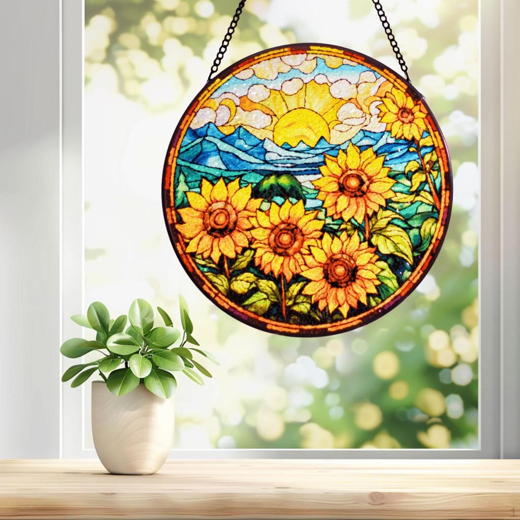 Decorative Sunflower Pendant for Office And Garden
