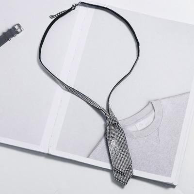 Fashionable Necktie Necklace Adjustable Length for Actor Actress Stage Shows