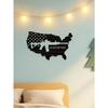Vintage Rustic American Flag Metal Wall Art Tin Sign for Patriotic Decor Man Cave Military Gift