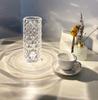 Bedroom Projection Light 16 Color Touch Adjustable Bedside Night Light Romantic Diamond Light Dining Table Decoration Light Crystal Rose Desk Light