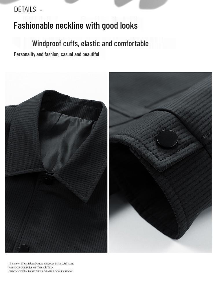 New Men's Casual Solid Color Lapel Jacket - Youthful, Trendy, and Versatile Design