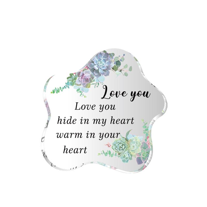 Valentinstag Muttertag Geschenk Schlafzimmer Wohnzimmer Dekoration Geformtes Acryl Ornament