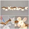 Wabi-Sabi Lotus Branch Chandelier for Japanese Retro Spaces