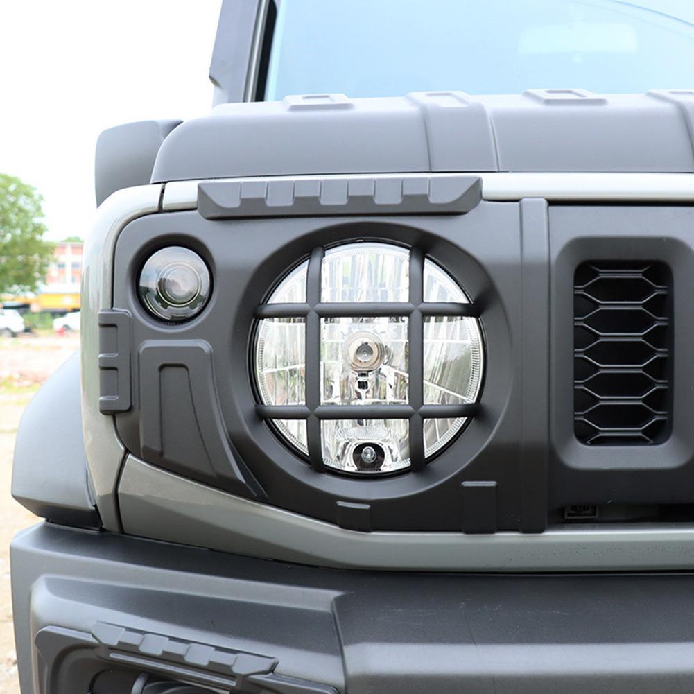 2Pcs Car Front Headlight Cover Car Front Lamp Protection Covers Headlight Cover for Suzuki Jimny JB64 JB74 19-24 Accessories