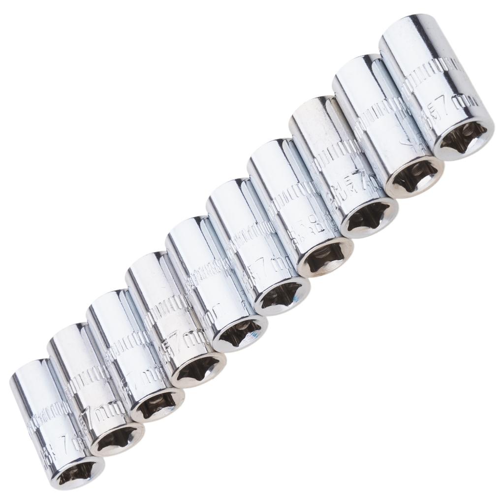 Thin Wall Design Short Socket Set 6 Point Metric 4mm To 14mm Wrench Accessories Furniture Assembly Tool for Tight Space