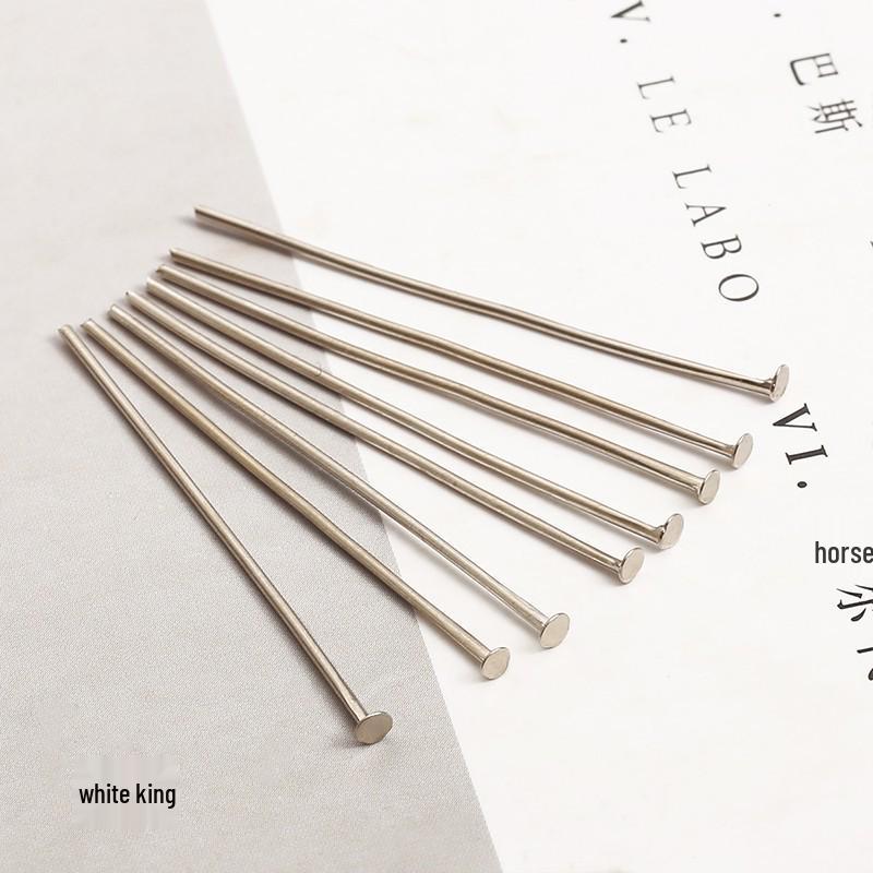 200 Flachkopf-T-Pins für DIY-Perlenarbeiten, handgefertigte Haarnadeln, Ohrringe und Schmuckzubehör