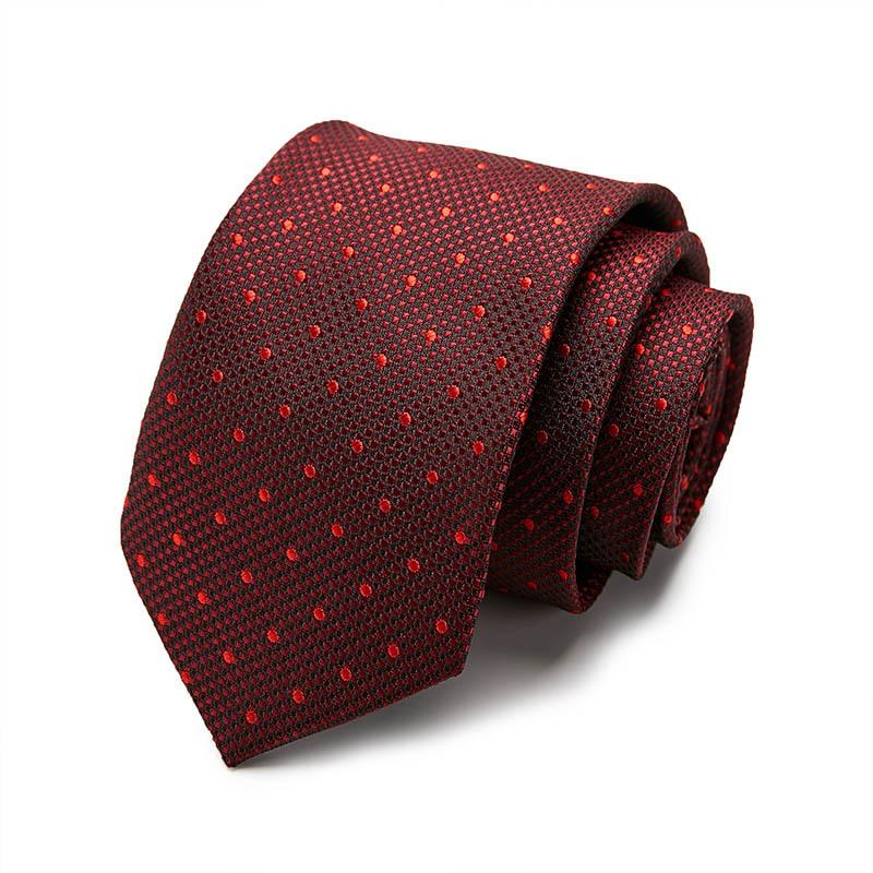 Tie Tie Polyester Silk Tie 8Cm Business Men'S Dress Wedding Studio Tie