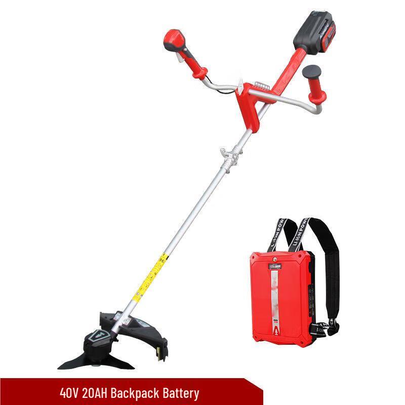 High-Power Cordless Electric Lawn Mower & Trimmer