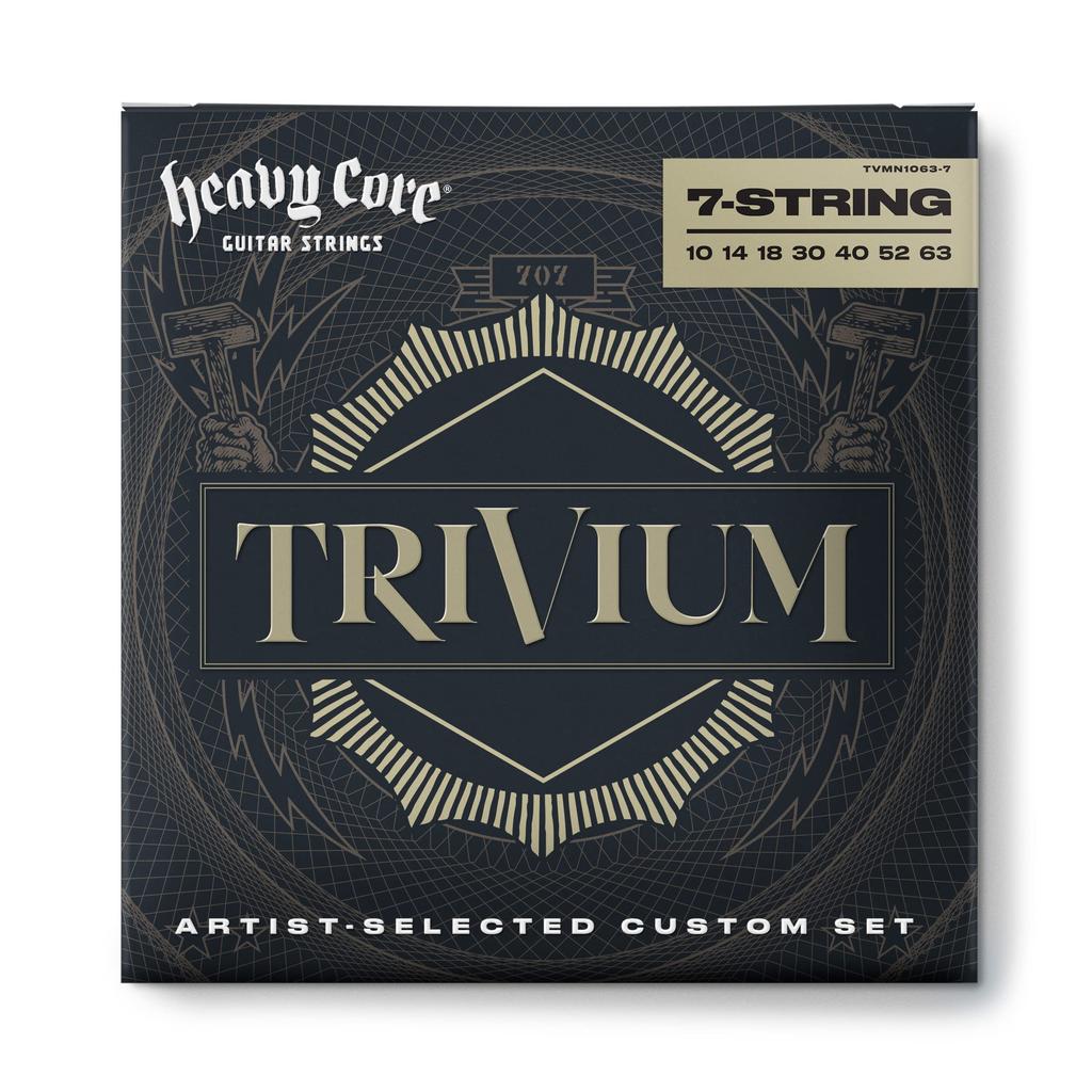 Jim Dunlop Trivium String Lab Series Guitar Trivium Signature Electric Guitar TVMN10637 Strings, 7-String Strings,