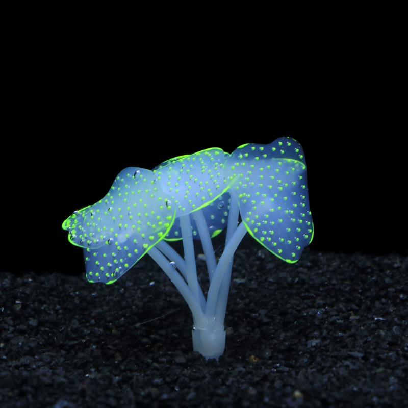 

Fish Tank Landscaping Silicone Simulated Coral Orange Silicone Aquarium Special Accessories 1Pcs