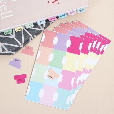 Tabs Notebook Office Stationery Repositionable Book Pages Markers Index Label Sticker Index Tab Flags Self-adhesive Paper Tabs