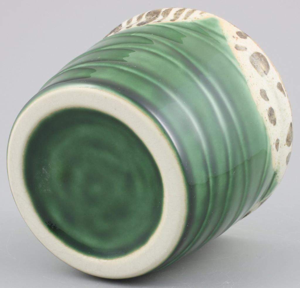 Mino ware soba choko Oribe shaved approximately wide x 7cm capacity approximately made in product number (sake cup), pattern, finish, 8.5cm high,