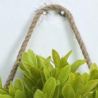 Praktischer Vintage Hängender Blumentopf Halbkreis Eisen Hängekorb Landhausstil Wandblumenhalter Gartendekoration