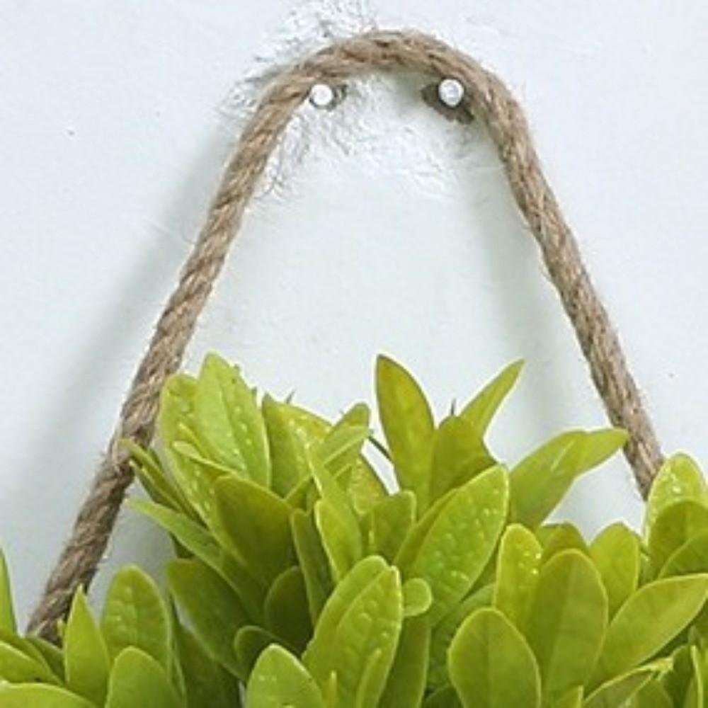 Country Style Wall Mounted Planter Semicircle Hanging Basket Metal Planter Flower Vase  Home Decor