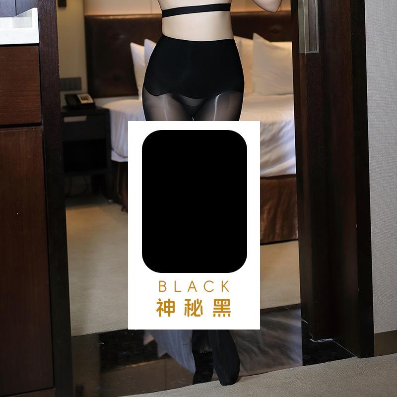 Horse Oil Black Stockings High Waist Oily Sexy Bare Leg Artifact Pantyhose Peach Buttocks Seamless Gear Anti-hook Silk